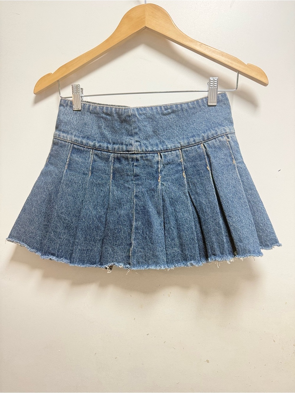RSQ Denim Pleated Circle Skirt - Blue